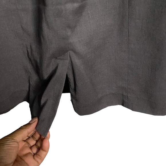 H&M Women's Gray Wool Blend Sleeveless Shift Dress - Picture 6 of 8